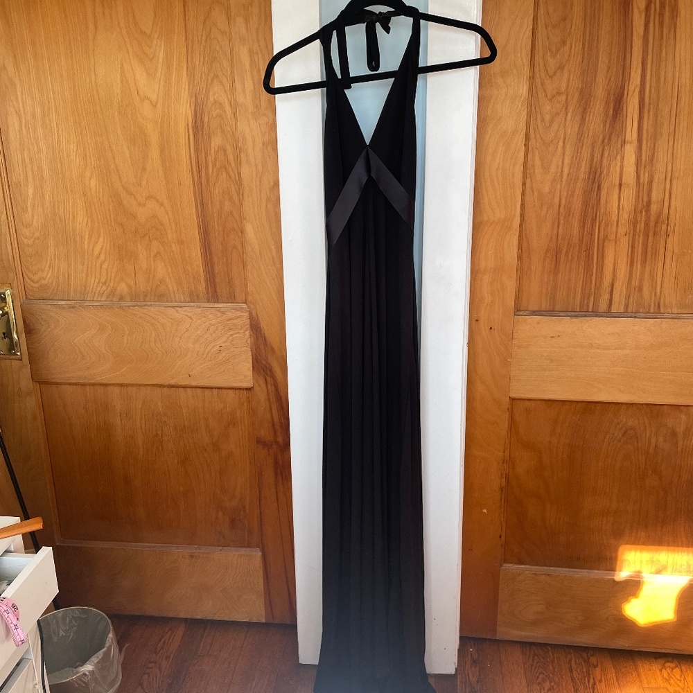 BCBG Max Azria Full Length Halter Dress